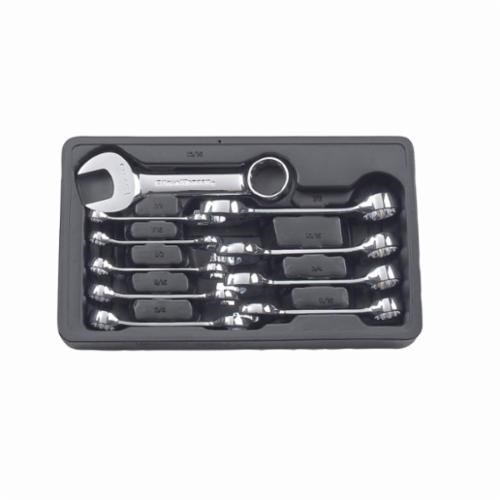 10PC STUBBY COMB SAE WRENCH SET 12PT