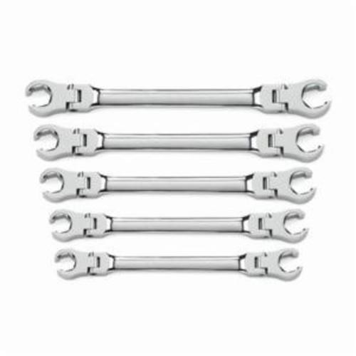 5PC FLEX HEAD FLARE NUT SAE WRENCH SET