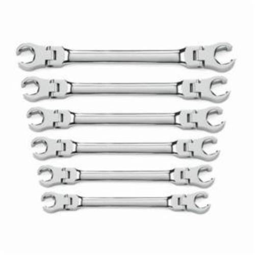 6PC FLEX HEAD FLARE NUT MM WRENCH SET