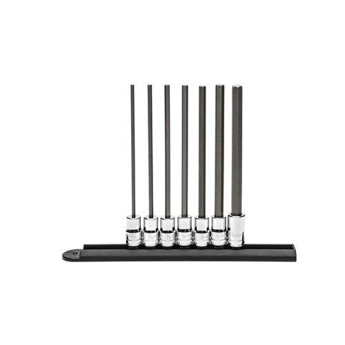 7PC SAE SET LONG HEX BIT SOCKET (3/8DR)