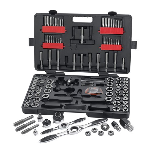 114PC SAE/METRIC RATCHETING TAP&DIE SET