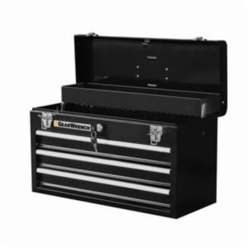 20" 3 DRAWER BLACK STEEL TOOL BOX