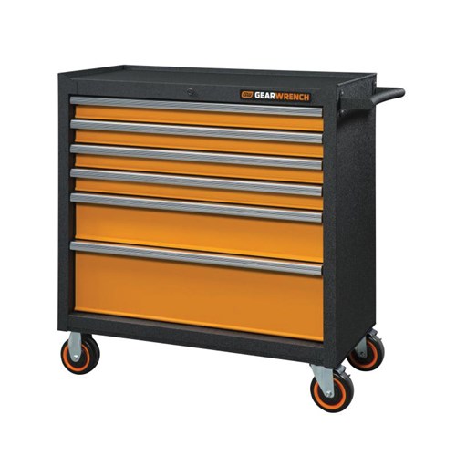 36" 6 DRAWER GSX SERIES ROLLING CABINET