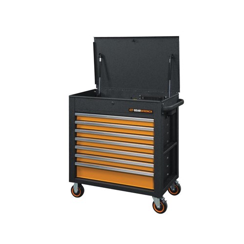 35" 7 DRAWER GSX ROLLING CART 2/TILT TOP