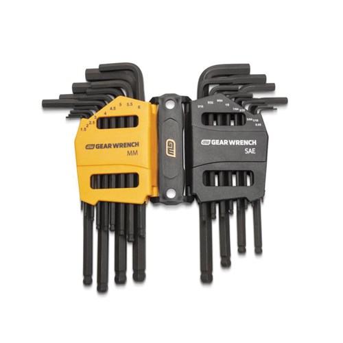 26PC SAE/METRIC BALL END HEX KEY SET