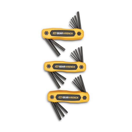 25PC SAE/METRIC TORX FOLDING HEX KEY SET