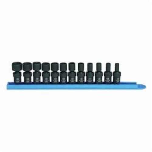 12PC UNIV IMP MM SOCKET SET (6PT-1/4DR)