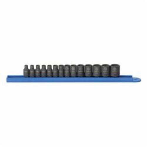 14PC STD IMP MM SOCKET SET (6PT-1/4DR)