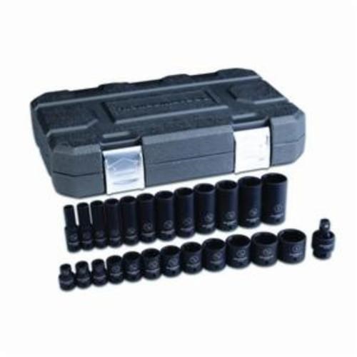 25PC STD&DP IMP SAE SOCKET SET 6PT-3/8DR