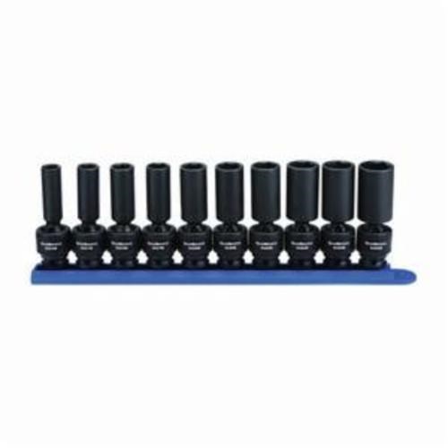 10PC DP UNIV IMP MM SOCKET SET 6PT-3/8DR