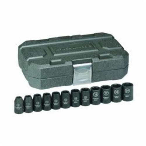 12PC STD IMP MM SOCKET SET (6PT-1/2DR)