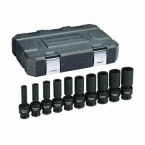 10PC DP UNIV IMP SAE SKT SET (6PT-1/2DR)