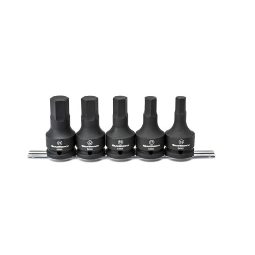 5PC HEX BIT METRIC SOCKET SET (3/4DR)