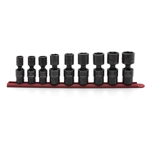 9PC STD PINLESS UNIV IMP SAE SOCKET SET