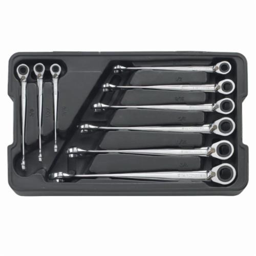 9PC SET WR RATCHET X-BEAM REV COMB SAE