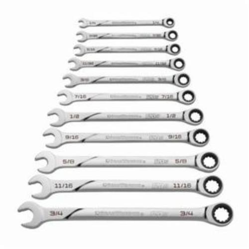 11PC 120XP SET RATCHET WRENCH COMB SAE