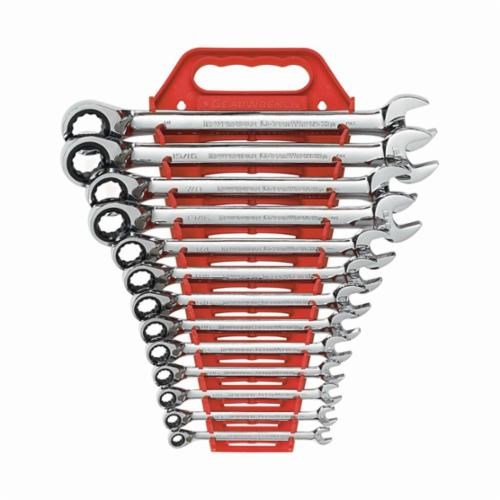 13PC SET WRENCH RATCHET COMB REV SAE