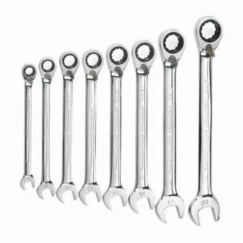 8PC 12PT MET REV COMB RATCHET WRENCH SET