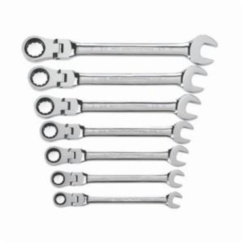 7PC SET RATCHETING WRENCH COMB FLEX SAE