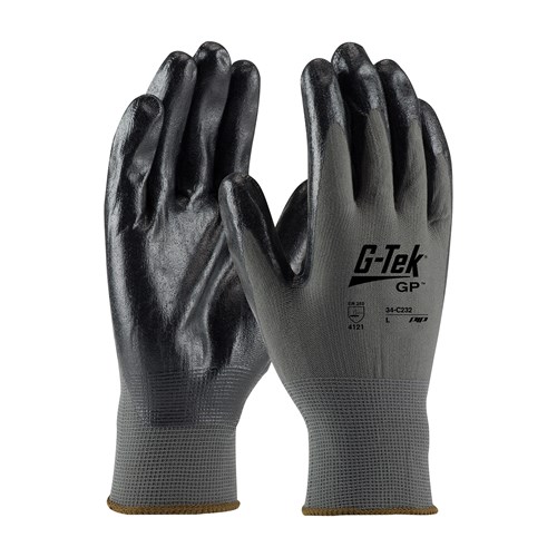 G-TEK GRAY NITRILE GLOVE XS