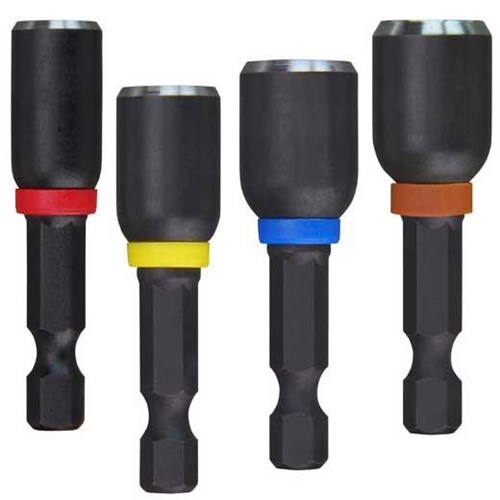 4PC SHOCKWAVE 1-7/8" MAG NUT DRIVER SET