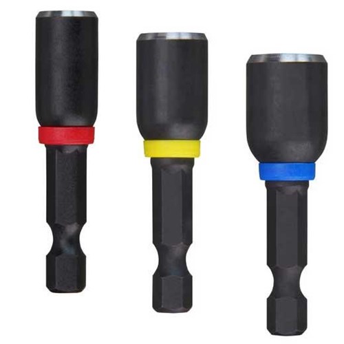 3PC SHOCKWAVE 1-7/8" MAG NUT DRIVER SET