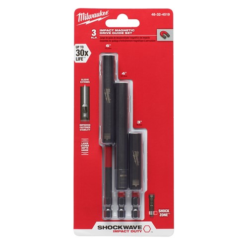 SHOCKWAVE 3PC MAGNETIC DRIVE GUIDE SET