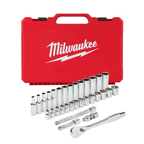 3/8 DR 32PC RATCHET & SOCKET SET METRIC