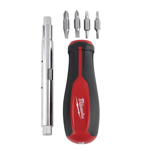 11-IN-1 SCREWDRIVER W/SQ DR