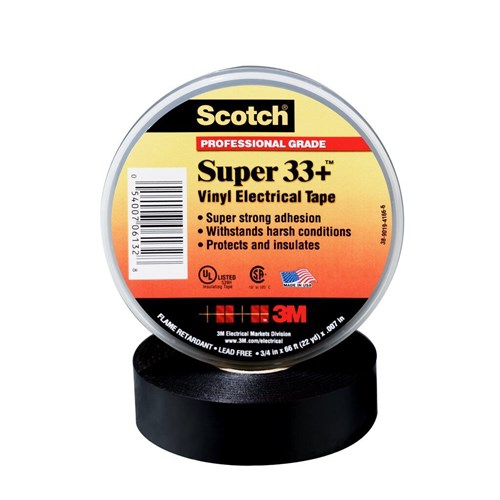 SUPER 33+ 3/4X52FT VINYL ELECTICAL TAPE