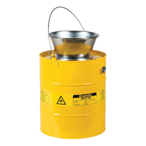 5GAL STEEL DRAIN CAN - YELLOW