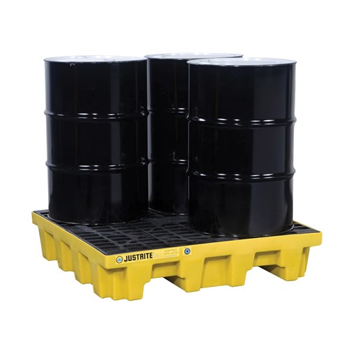 SPILL CONTROL PALLET 4-DRUM BLK/YL.