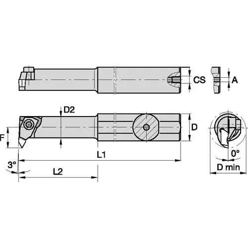 A06NER1 BORING BAR