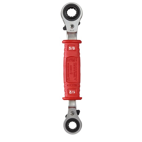 LINEMANS 4IN1 INSUL RATCHET BOX WRENCH