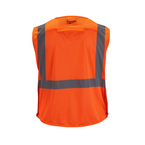 CLASS 2 MESH B/A SAFETY VEST ORG S/M