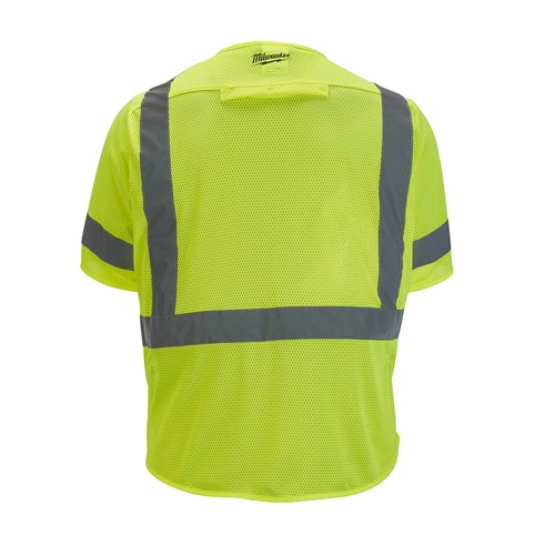 CLASS 3 MESH SAFETY VEST YEL S/M