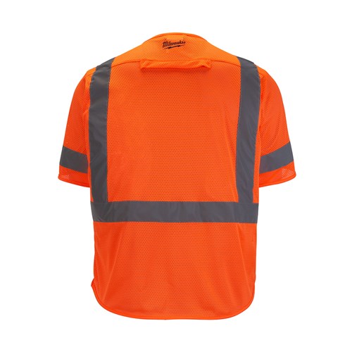 CLASS 3 MESH SAFETY VEST ORG S/M