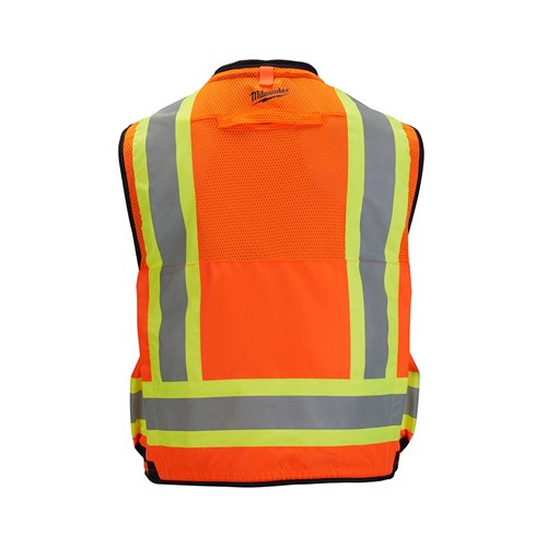 CLASS 2 SURVEYOR SAFETY VEST ORG S/M