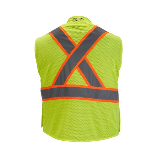 CLASS 2 B/A MESH SAFETY VEST YEL S/M