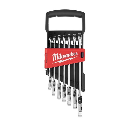 7PC METRIC FLEX RATCHET COMB WRENCH SET