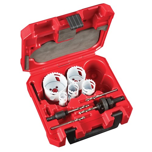 9 PC CARBIDE TEETH HOLE SAW KIT