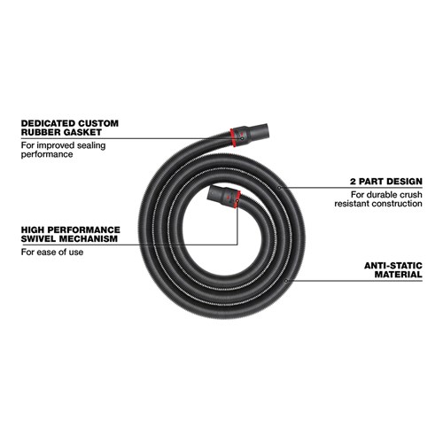 2-1/2" X 16' FLEXIBLE HOSE