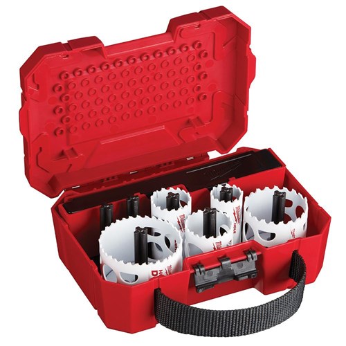 LARGE DIAMETER HOLE SAW KIT - 9PC