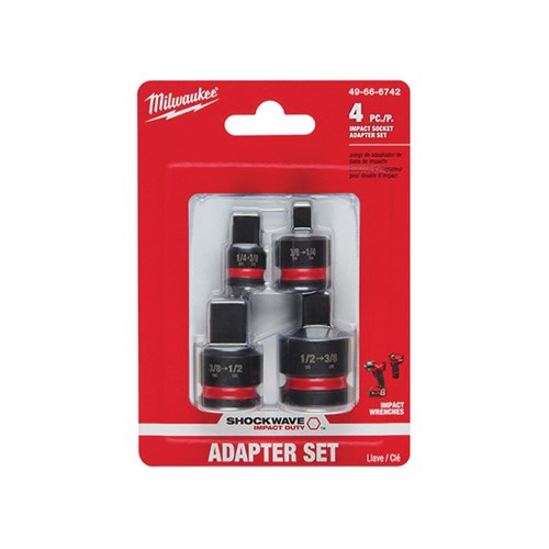 4PC IMPACT 1/4"-1/2"DRIVEADAPTER SET