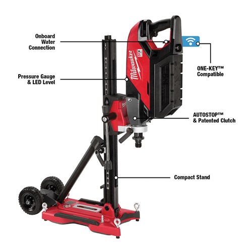 MX FUEL HANDHELD CORE DRILL KIT W/STAND