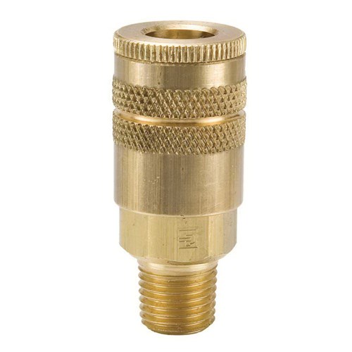 1/4-18 TO 1/4 BRASS MALE COUPLER