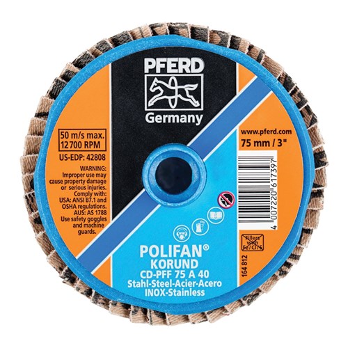 3" POLIFAN MINI FLAP DISC FLAT A/O 40GR