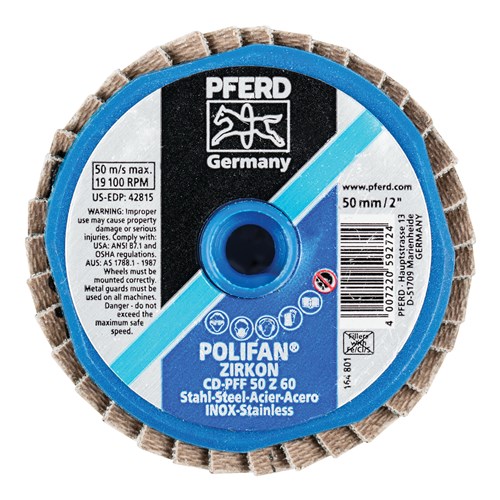 2" POLIFAN MINI FLAP DISC FLAT ZIRC 60GR