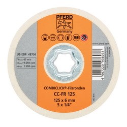 COMBICLICK FELT DISC 5"METER