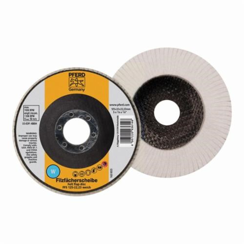 4-1/2 FELT FLAP DISC 7/8AH SOFT GRADE